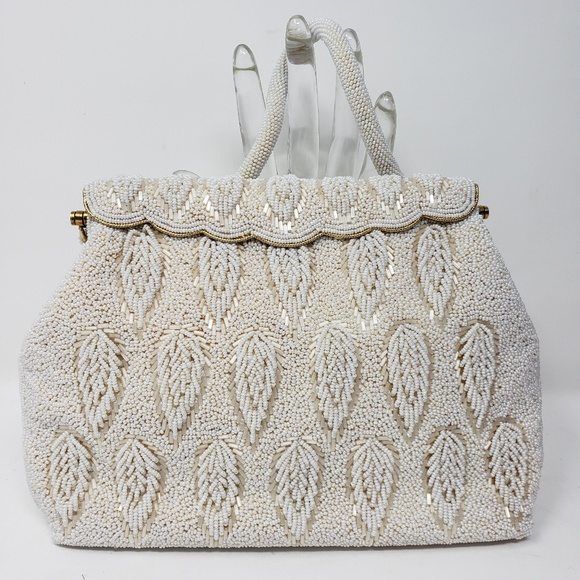 Vintage Handbags - Vintage Intricately Beaded Evening Purse/Clutch